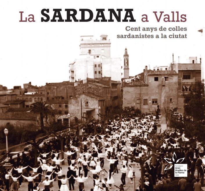 Coberta del llibre "La sardana a Valls", editat per la Fundació Unió Anelles de la Flama